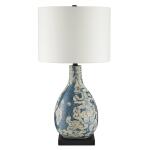 Ostracon Blue Table Lamp Lighting Currey & Company 6