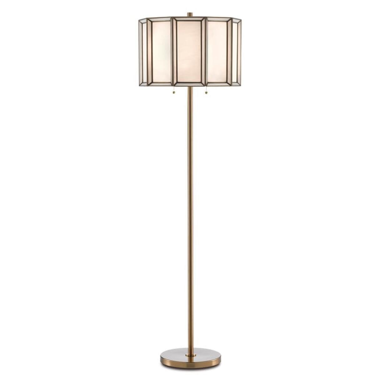 Daze Brass Floor Lamp Lighting Currey & Company Daze Brass Floor Lamp Lighting Currey & Company