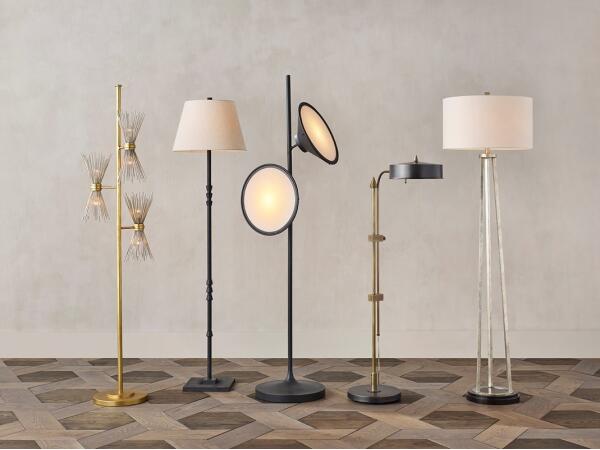 Novatude Gold Floor Lamp Lighting Currey & Company 6