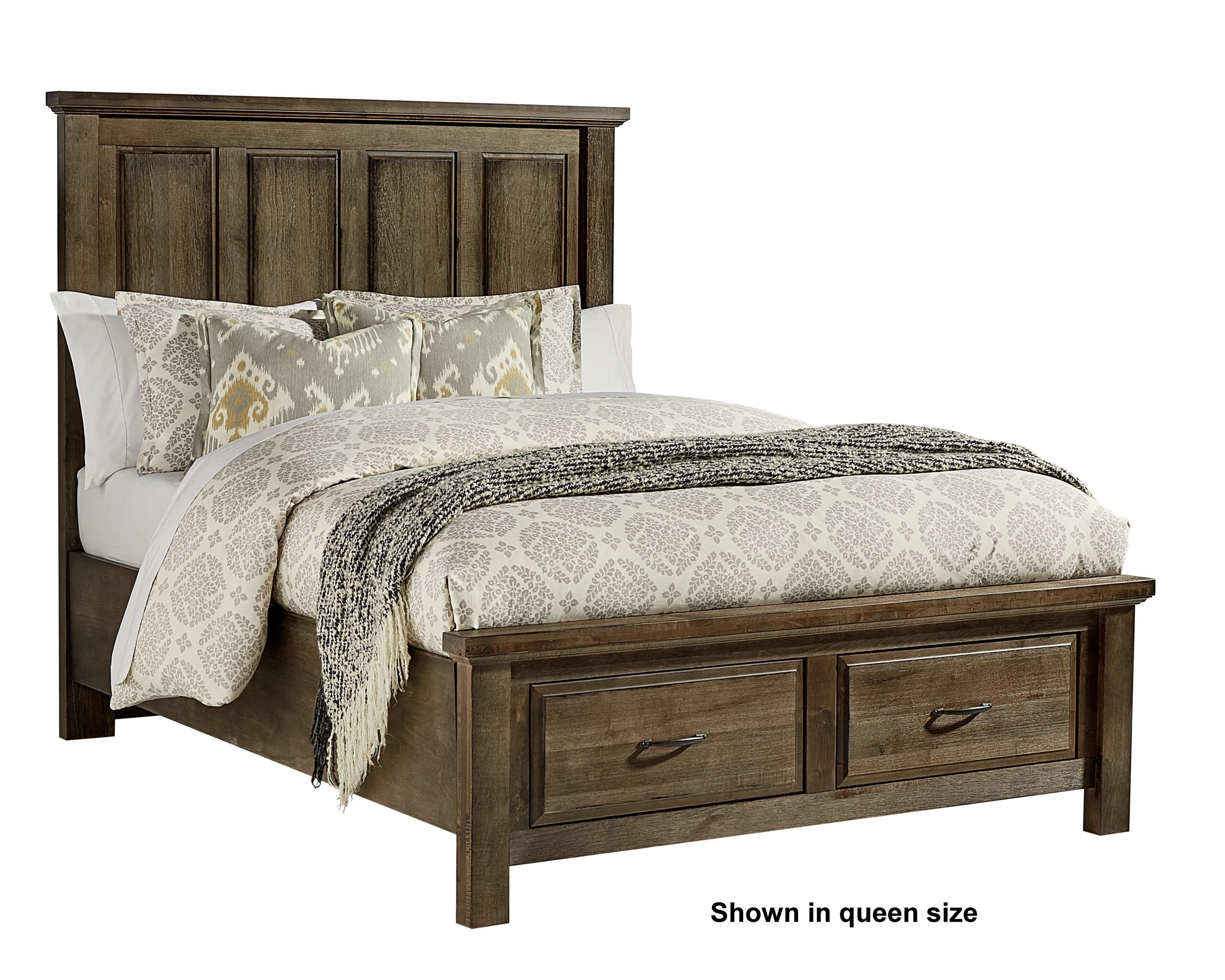 Maple Road Mansion Bed With Storage Footboard - 117-559/050B/502/555T, 117-669/066B/502/666T