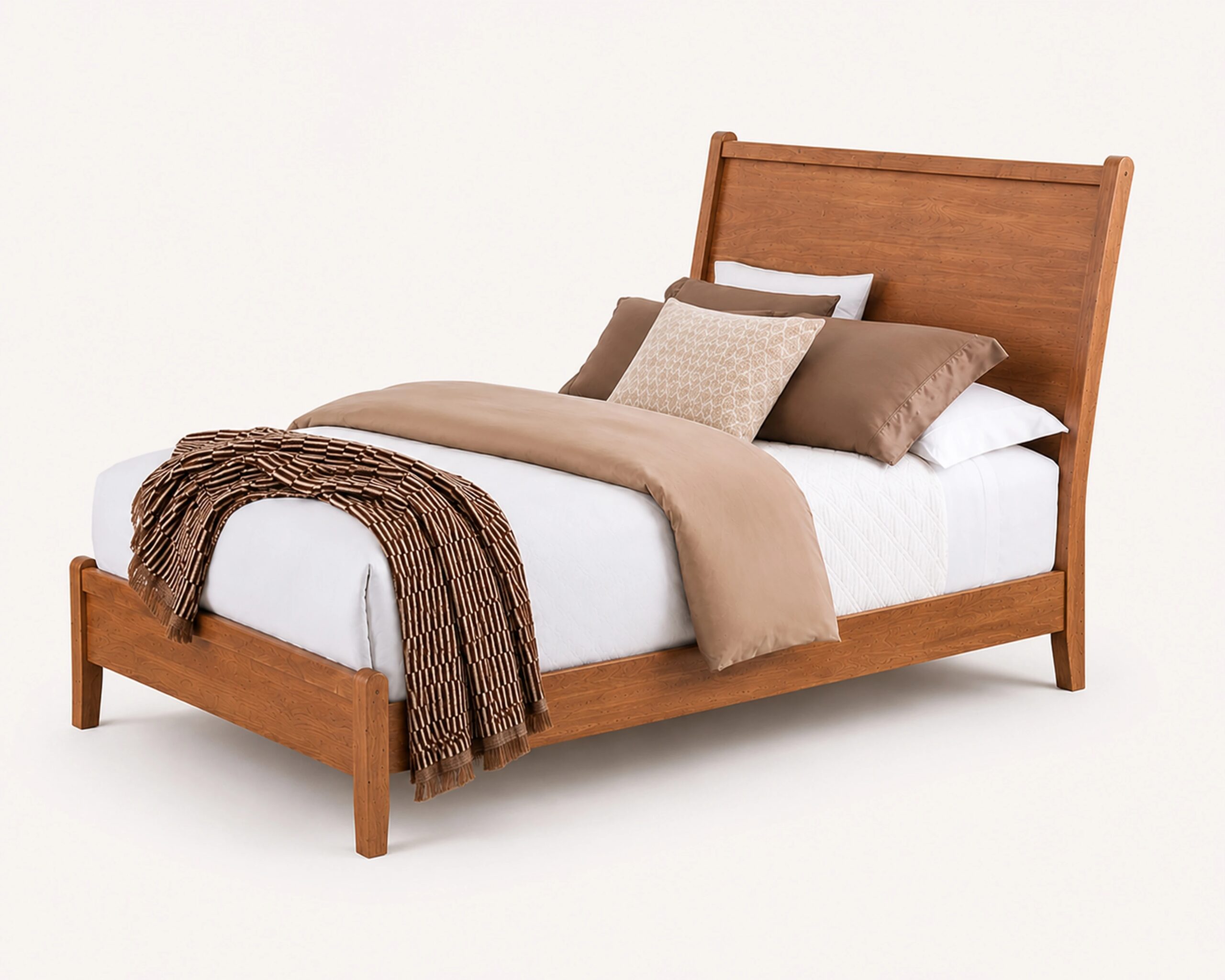 King Canted Sleigh Bed